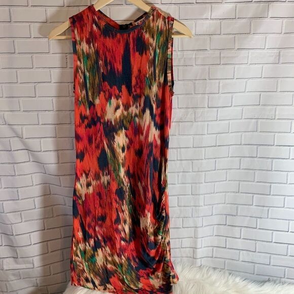 Haute Hippie Floral Ikat Print Modal Dress Size M - Picture 3 of 8